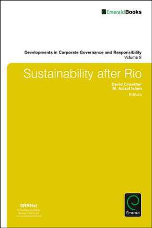 Sustainability after Rio de David Crowther