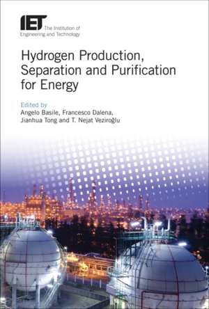 Hydrogen Production, Separation and Purification for Energy de Angelo Basile