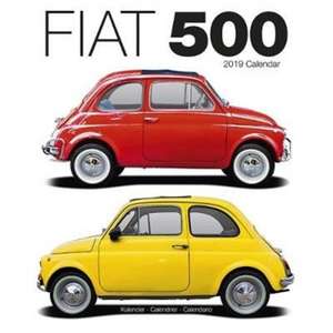 Fiat 500 Calendar 2019 de Avonside Publishing Ltd