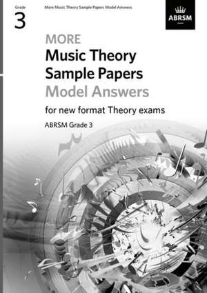 More Music Theory Sample Papers Model Answers, ABRSM Grade 3 de ABRSM