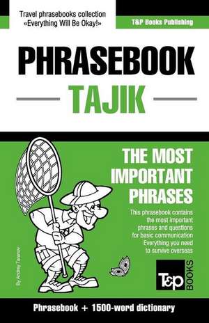 English-Tajik Phrasebook and 1500-Word Dictionary de Andrey Taranov