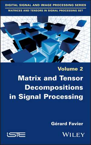 Matrix and Tensor Decompositions in Signal Processing, Volume 2 de Gérard Favier