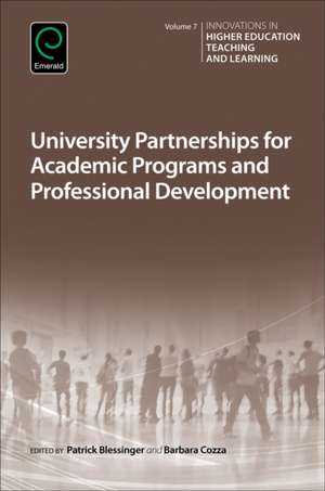 University Partnerships for Academic Programs and Professional Development de Patrick Blessinger