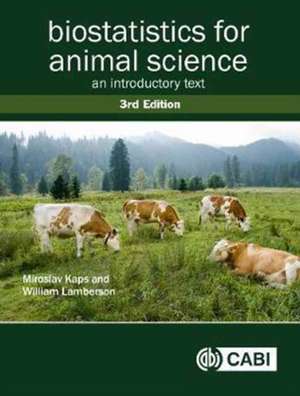 Biostatistics for Animal Science de Miroslav Kaps