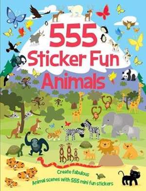 555 Sticker Fun - Animals Activity Book de Susan Mayes