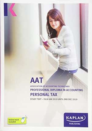 PERSONAL TAX (FA18) - STUDY TEXT de KAPLAN PUBLISHING