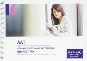 KAPLAN PUBLISHING: INDIRECT TAX (FA18) - POCKET NOTES de KAPLAN PUBLISHING