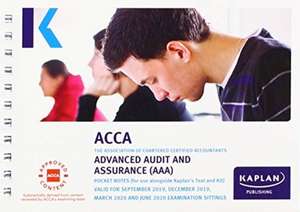 ADVANCED AUDIT AND ASSURANCE - POCKET NOTES de KAPLAN PUBLISHING