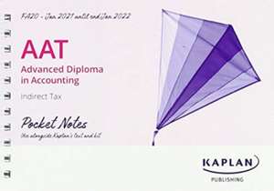 INDIRECT TAX (INDX) (FA20) - POCKET NOTES de KAPLAN