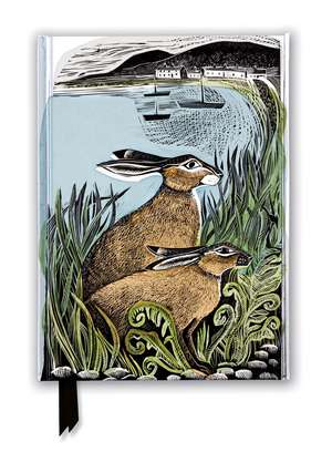 Angela Harding: Rathlin Hares (Foiled Journal) de Flame Tree Studio