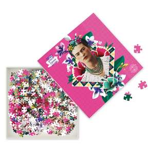 Adult Jigsaw Puzzle Frida Kahlo Pink: 1000-Piece Jigsaw Puzzles de Flame Tree Studio