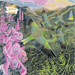 Adult Jigsaw Puzzle Annie Soudain: Foxgloves and Finches: 1000-Piece Jigsaw Puzzles de Flame Tree Studio