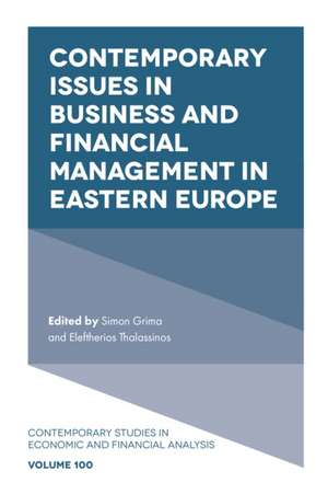 Contemporary Issues in Business and Financial Management in Eastern Europe de Simon Grima