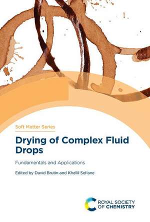 Drying of Complex Fluid Drops de David Brutin