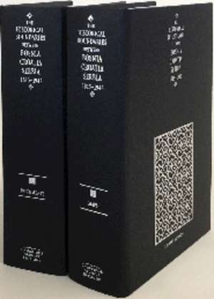 The Historical Boundaries between Bosnia, Croatia, Serbia 2 Volume Hardback and Sheet Map, Folded Set: 1815–1945 de A. Burdett