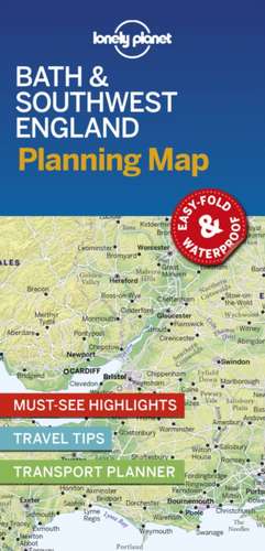 Lonely Planet Bath & Southwest England Planning Map de Lonely Planet