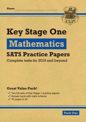 KS1 Maths SATS Practice Papers: Pack 1 (for end of year assessments) de CGP Books