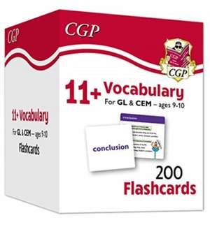 11+ Vocabulary Flashcards for Ages 9-10 - Pack 1 de Cgp Books