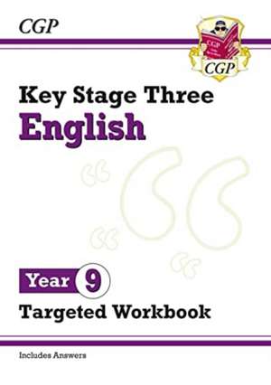 KS3 English Year 9 Targeted Workbook (with answers) de Cgp Books