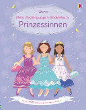 Mein Anziehpuppen-Stickerbuch: Prinzessinnen de Fiona Watt