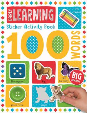 100 Early Learning Words Sticker Activity de Make Believe Ideas