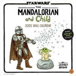 Star Wars the Mandalorian and Child 2025 Wall Calendar de Jeffrey Brown