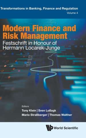 MODERN FINANCE AND RISK MANAGEMENT de Sven Lobagk Mario Strabberg Tony Klein