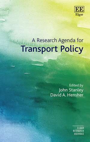 A Research Agenda for transport Policy de John Stanley