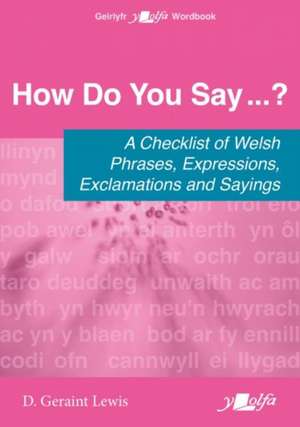 How Do You Say...? de D Geraint Lewis