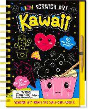 Neon Scratch Art Kawaii de Connie Isaacs