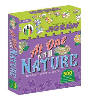 At One with Nature: Includes 500 Piece Color-In-Jigsaw and More! de Igloobooks