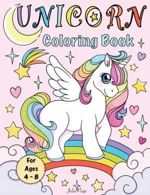 Unicorn Coloring Book de Julia Page