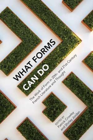 What Forms Can Do – The Work of Form in 20th– and 21st– Century French Literature and Thought de Patrick Crowley