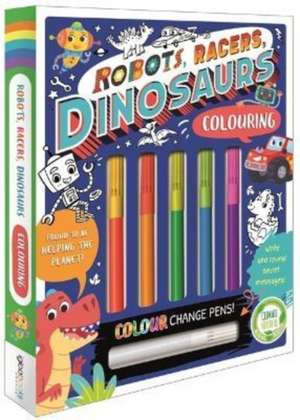 Robots, Racers, Dinosaurs Colouring de Igloo Books