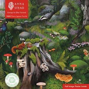 Adult Sustainable Jigsaw Puzzle Anna Stead: Deep in the Forest: 1000-pieces. Ethical, Sustainable, Earth-friendly de Flame Tree Studio