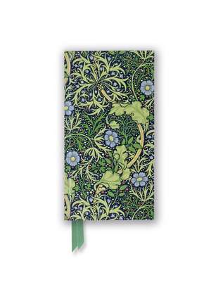 William Morris: Seaweed (Foiled Slimline Journal) de Flame Tree Studio