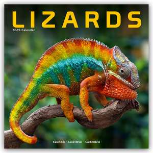 Lizards - Eidechsen 2025 - 16-Monatskalender de Avonside Publishing Ltd