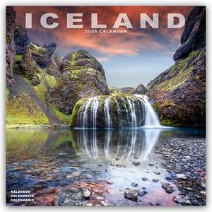 Iceland - Island 2025 - 16-Monatskalender de Avonside Publishing Ltd