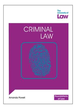 Foundations of Law - Criminal Law de Amanda Powell