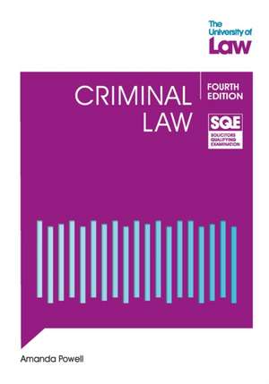 SQE - Criminal Law 4e de Amanda Powell