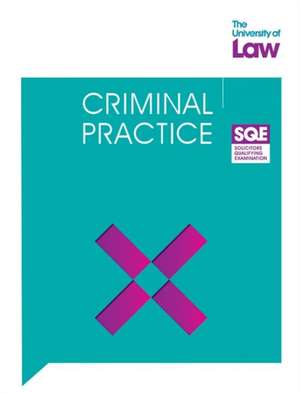 SQE Criminal Practice 5e de University Of Law