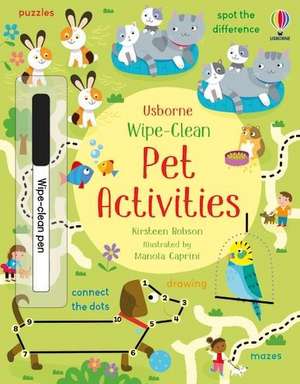 Wipe-Clean Pet Activities de Kirsteen Robson