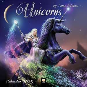 Unicorns by Anne Stokes Wall Calendar 2025 (Art Calendar) de Flame Tree Studio