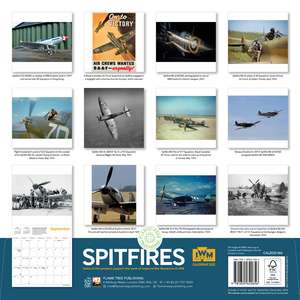 Imperial War Museums: Spitfires Wall Calendar 2025 (Art Calendar) de Flame Tree Studio