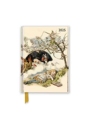 British Library: Alice Asleep 2025 Luxury Pocket Diary Planner - Week to View de Flame Tree Studio