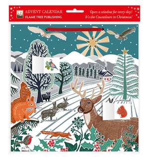 Kate Heiss: Winter Wonderland Advent Calendar (with stickers) de Flame Tree Studio