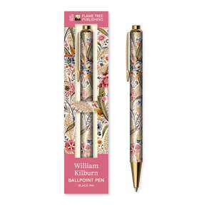 William Kilburn: Marble End Paper Boxed Decorative Ballpoint Pen de Flame Tree Studio