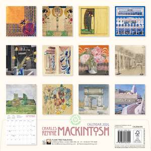 Charles Rennie Mackintosh Wall Calendar 2026 (Art Calendar) de Flame Tree Studio