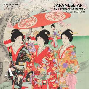 Ashmolean Museum: Japanese Art by Toyohara Chikanobu Wall Calendar 2026 (Art Calendar) de Flame Tree Studio