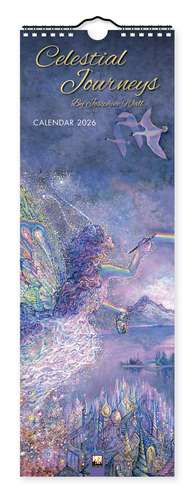 Celestial Journeys by Josephine Wall Slim Calendar 2026 (Art Calendar) de Flame Tree Studio